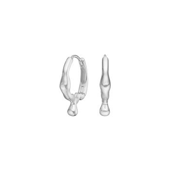 Nordahl's Rhd. sølv creoler FLUID52