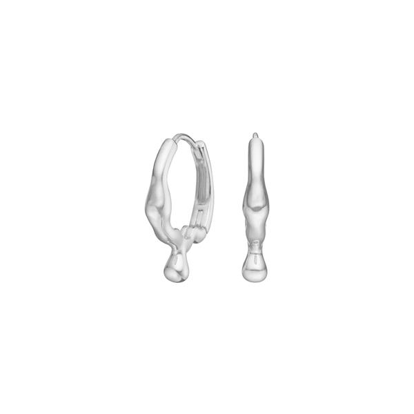 Nordahl\'s Rhd. sølv creoler FLUID52