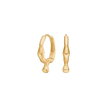 Nordahl's Forgyldt sølv creoler FLUID52