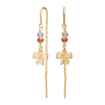 Nordahl's Forgyldt sølv ørehængere sløjfe BRODERIE52