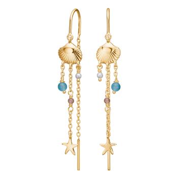 Nordahl's Forgyldt sølv ørehængere SEASIDE52