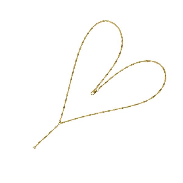 San - Links of Joy\'s 18kt halskæde med Ferskvandsperle 45cm