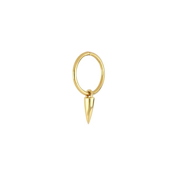 Nordahl\'s Forgyldt sølv creoler FUNKY52 spike 1stk