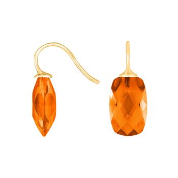 Heinzendorff's Forg. sølvøreh. m/glas facetteret farve68