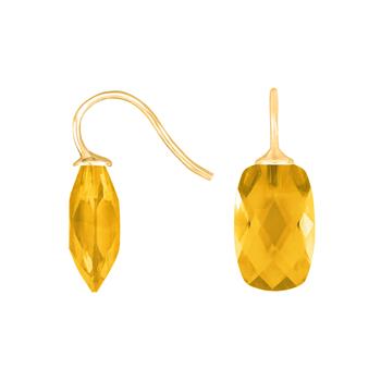 Heinzendorff's Forg. sølvøreh. m/glas facetteret farve70