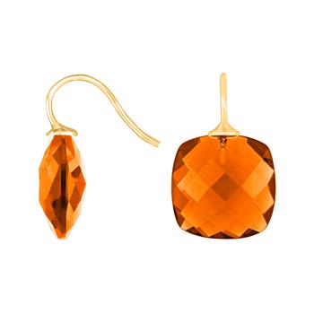 Heinzendorff's Forg. sølvøreh. m/glas facetteret farve68