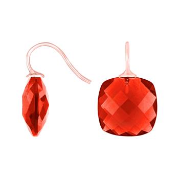 Heinzendorff's Rosaforg. sølvøreh. m/glas facetteret farve20