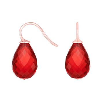 Heinzendorff's Rosaforg. sølvøreh. m/glas facetteret farve20