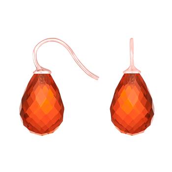 Heinzendorff's Rosaforg. sølvøreh. m/glas facetteret farve68