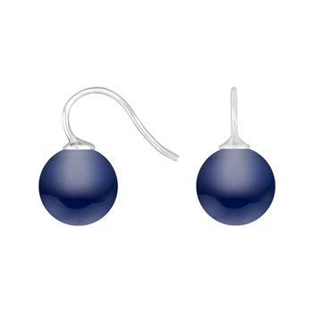 Heinzendorff's Rhod. sølvøreh. m/bøhmisk kvartsglas kugle 12mm