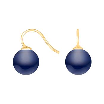 Heinzendorff's Forg. sølvøreh. m/bøhmisk kvartsglas kugle 12mm