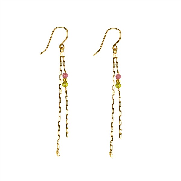 San - Links of Joy\'s 18kt øreringe med turmalin Pr.par
