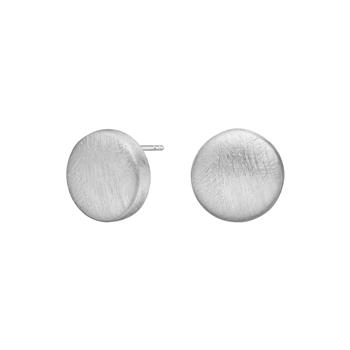 Heinzendorff's Rhod. sølv mat system-ørestikker Ann 14x14mm