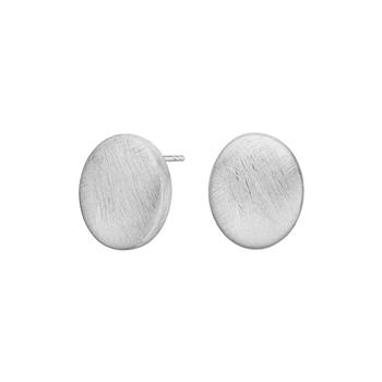 Heinzendorff's Rhod. sølv mat system-ørestikker Anja 13x16mm