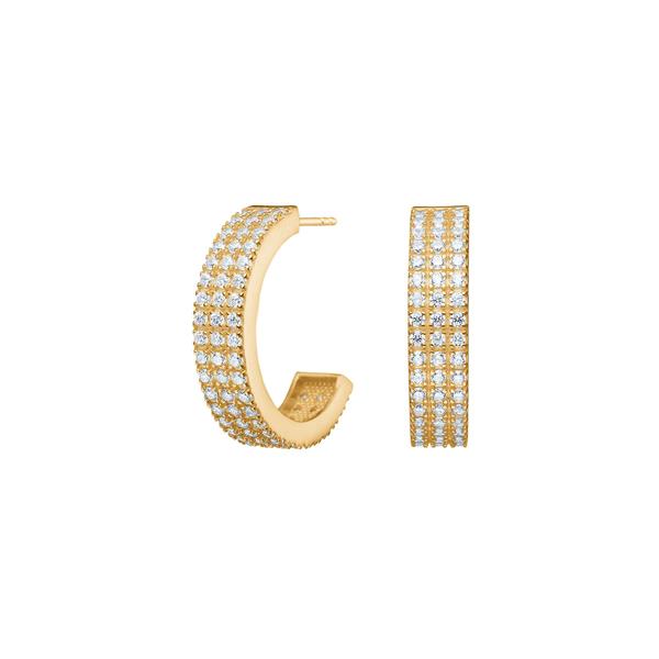 Siersbøl\'s 8kt. guldcreoler m/cz