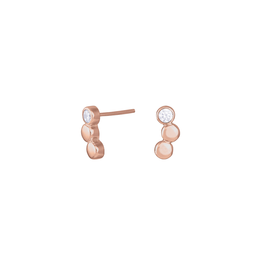 Joanli Nor\'s Rosaforg sølvøreringe FLIKANOR 11mm