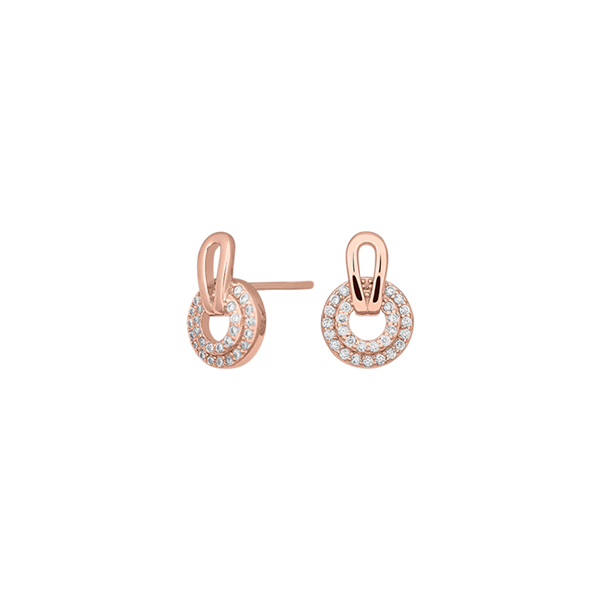 Joanli Nor\'s Rosaforgyldt sølv ørestikker FLAIRNOR 13mm