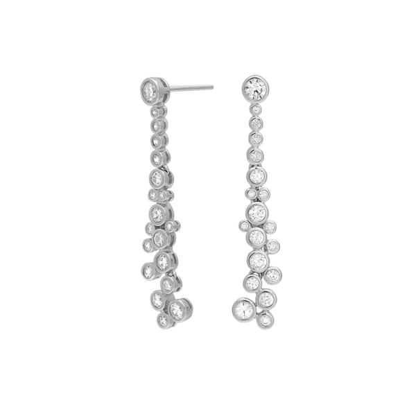 Joanli Nor\'s Rhd. Sølv ørehængere EMMYNOR 38mm