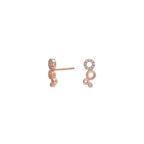 Joanli Nor\'s Rosaforgyldt sølv øreringe EVYNOR 12mm