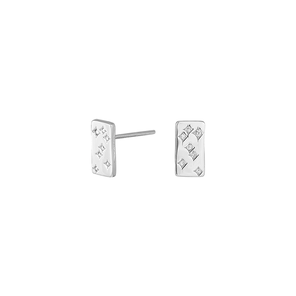 Joanli Nor\'s Rhd. Sølv ørestikker FELINANOR 10x5mm