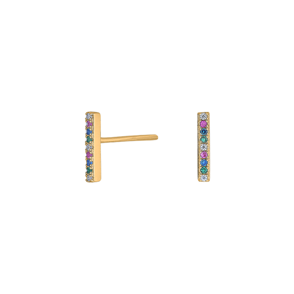 Joanli Nor\'s Forgyldt sølv ørestikker FIRANOR 10mm
