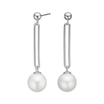 Nordahl's Rhd. sølv ørehængere PEARLY52