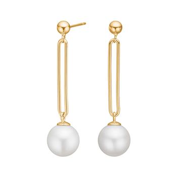 Nordahl's Forgyldt sølv ørehængere PEARLY52