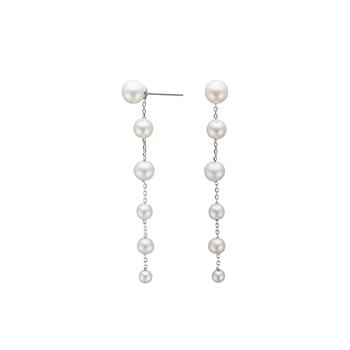 Siersbøl's Rhd. sølv ørehængere m. perler