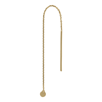 Siersbøl's 8kt. guldørekæde m/3mm plade 1 stk.