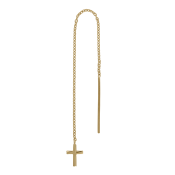 Siersbøl's 8kt. guldørekæde m/kors 1 stk.