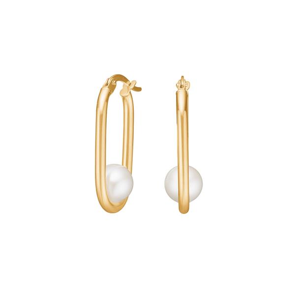 Siersbøl\'s 8kt. guldcreoler m/fvkp.