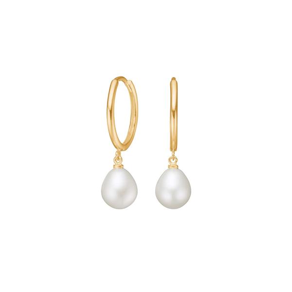 Siersbøl\'s 8kt. guldcreoler m/fvkp.