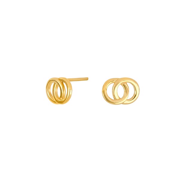 Siersbøl\'s 8 kt. guld ørestikker 2 x cirkel