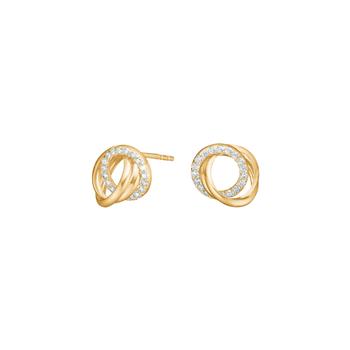 Siersbøl's 8kt. guldørestikker knude m. cz