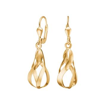 Siersbøl's 8kt. guldørehængere m. cz