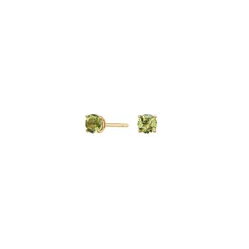Siersbøl's 14kt. guldørestikkker m. 4mm peridot