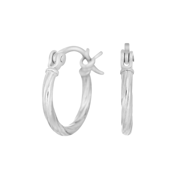 Nordahl\'s Rhodineret sølv creol 15mm TREND52 