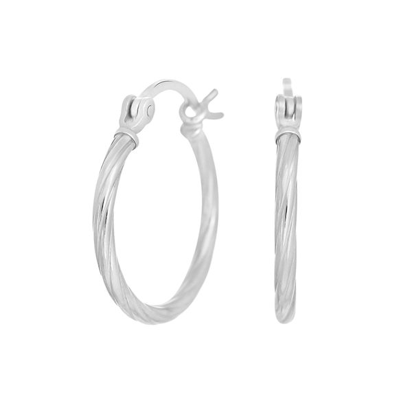 Nordahl\'s Rhodineret sølv creol 20mm TREND52 