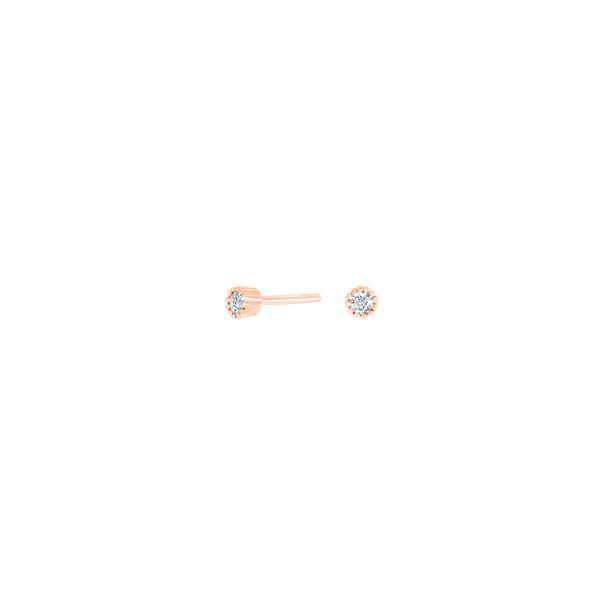 Joanli Nor\'s Rosaforgyldt sølv ørestikker 3mm JOANNOR 