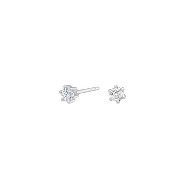 Siersbøl\'s SIERSBØL 14k. Afrodite hvg. ørestik m. 0.20ct WSI