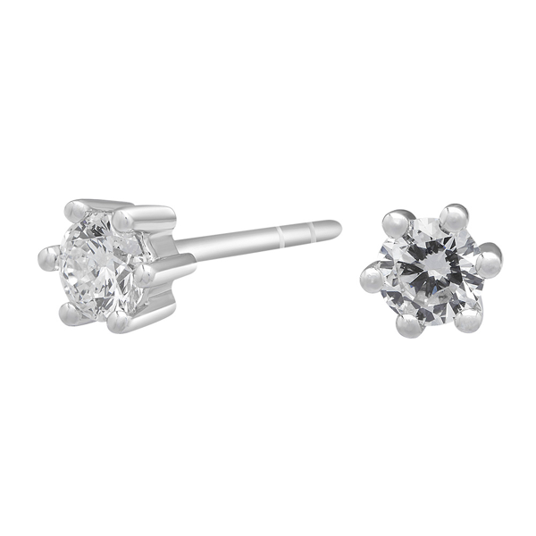 Siersbøl\'s SIERSBØL 14k. Afrodite hvg. ørestik m. 0.30ct WSI