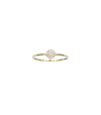 L&G's Ring 8 karat guld rosét med zirkonia
