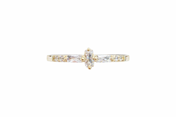 L&G's Ring 8 karat baguette zirkonia