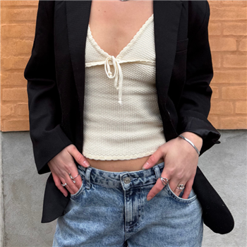 Blicher Fuglsang's Bredt slangearmbånd i stål 5 mm - 16 cm + 3 cm i forlænger