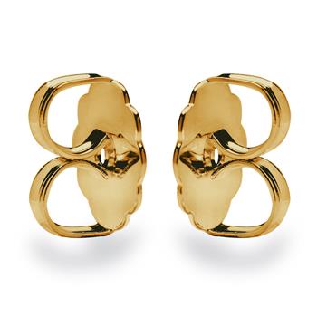 Bastian Inverun's 925/- Ørestikker takket, stor 10 mm fg blank 1par