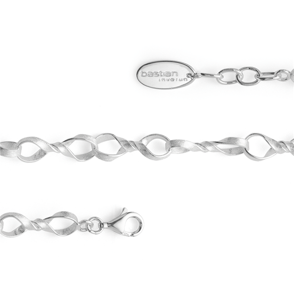 Bastian Inverun\'s 925/- armbånd skrabe mat, 19cm + 1,5cm