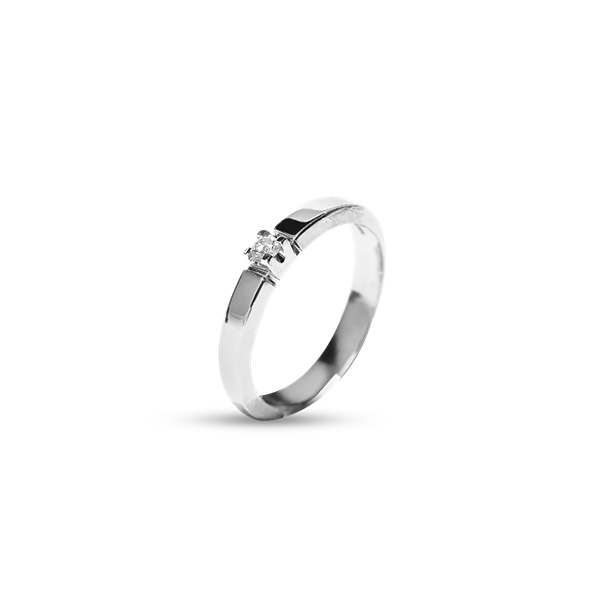Aagaard\'s 14KT HV.D.RING BRILL.1X0,03CT WPI