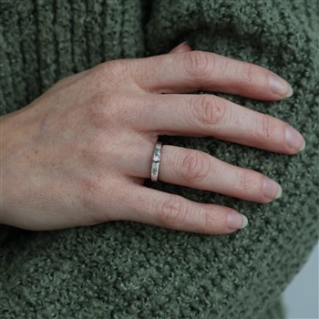 Aagaard's 14KT HV.D.RING BRILL.1X0,07CT WPI