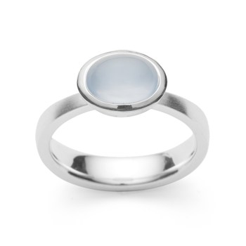 Bastian Inverun's 925/- Ring mat/blank, kalcedon 1,60ct