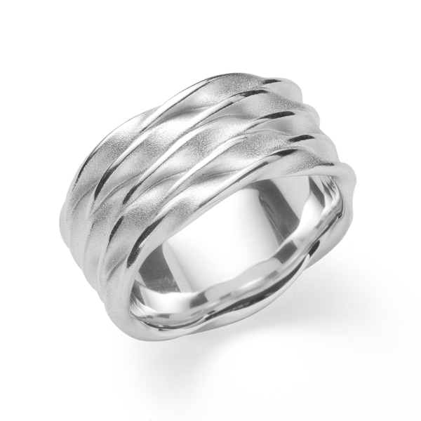 Bastian Inverun\'s 925/- Ring specielt struktureret